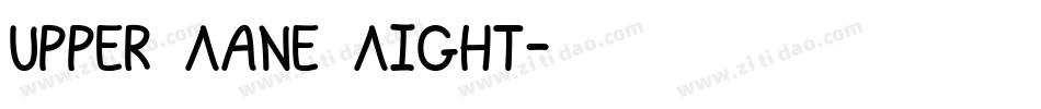 Upper Lane Light字体转换